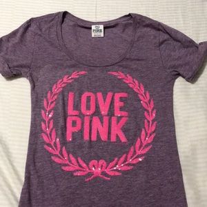 Victoria’s Secret pink shirt